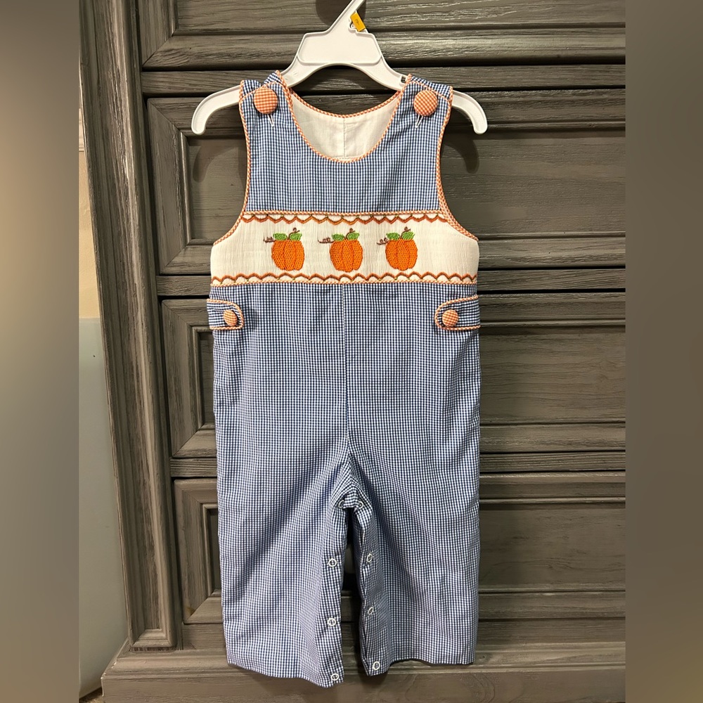 •Smocked•Banana Split•12 months•Pumpkins•